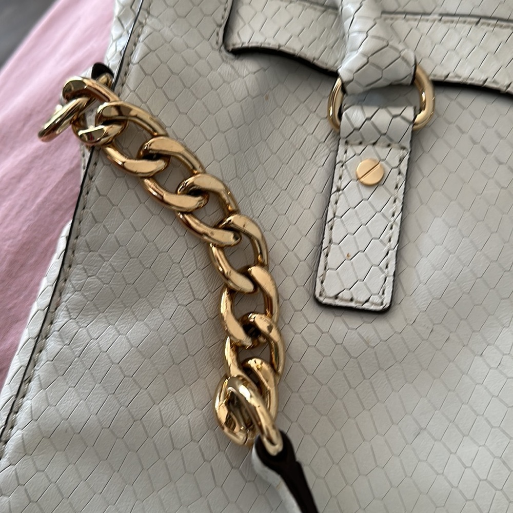 Michael Kors Hamilton White Python Bag - image 4
